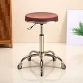 理发店新款 椅子发廊美容凳滑轮旋转圆凳美发大工凳升降化妆美甲凳