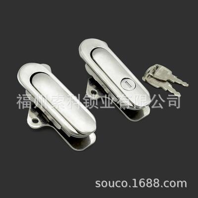 平面锁 304不锈钢AB403基业箱不锈钢配电箱控制机柜设备机箱门锁