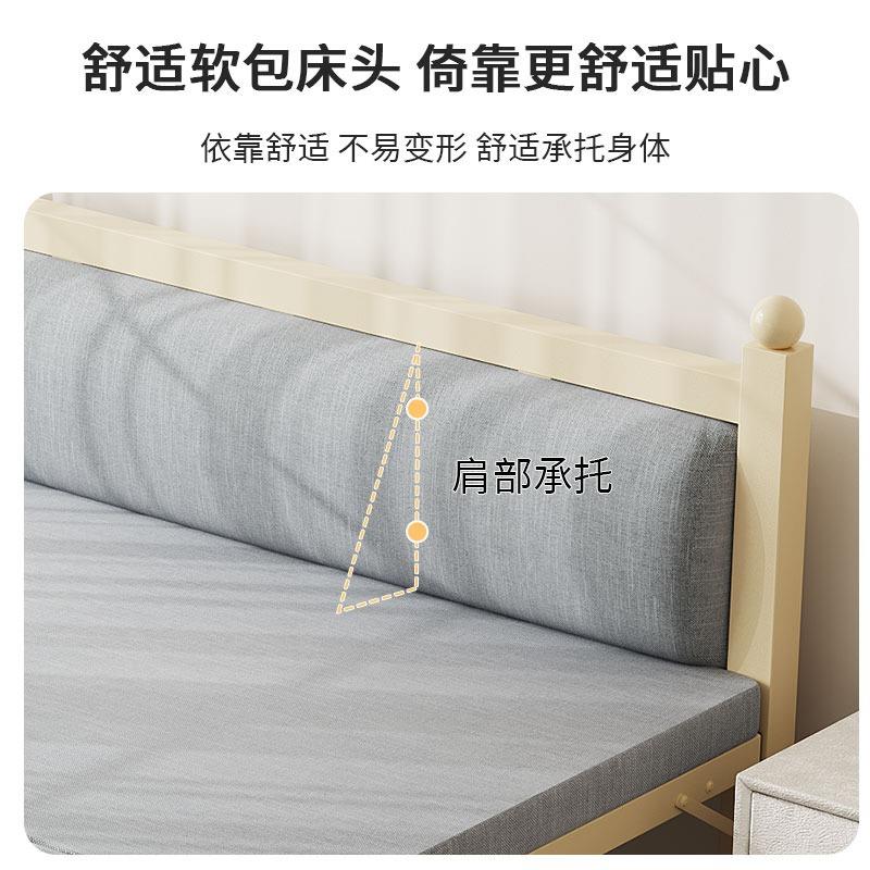 单人床午休床家用出租房用小床简易硬板床双人床临时陪护床折叠床