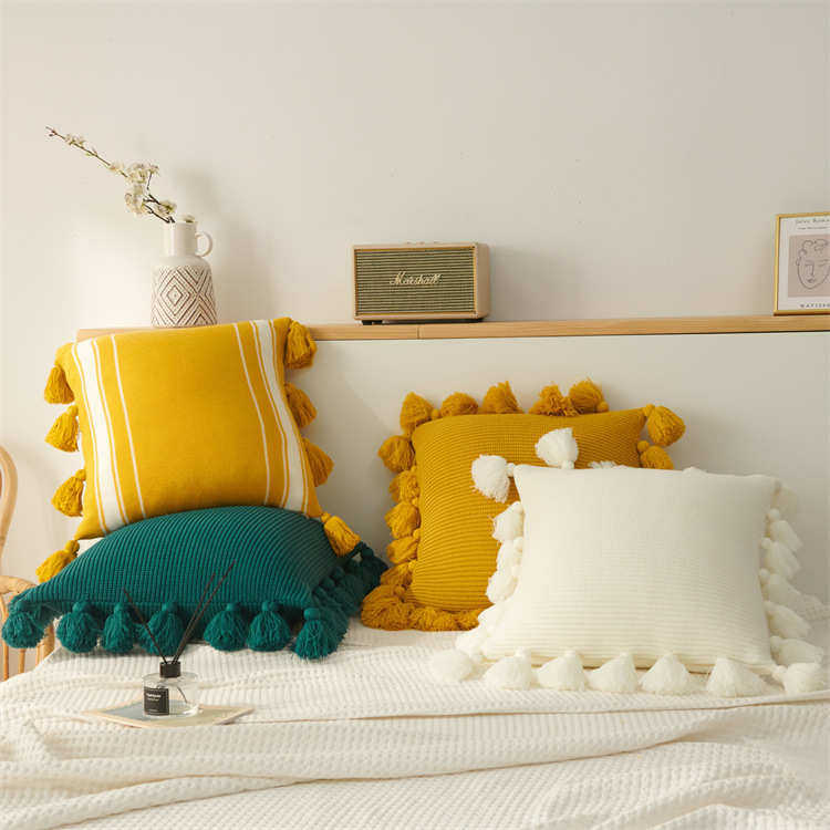 灯笼流苏抱枕 时尚现代ins风民宿样板房沙发靠枕卧室床头飘窗靠背,居家布艺,靠垫/抱枕,淘宝优惠券,粉丝福利购,淘宝优惠卷