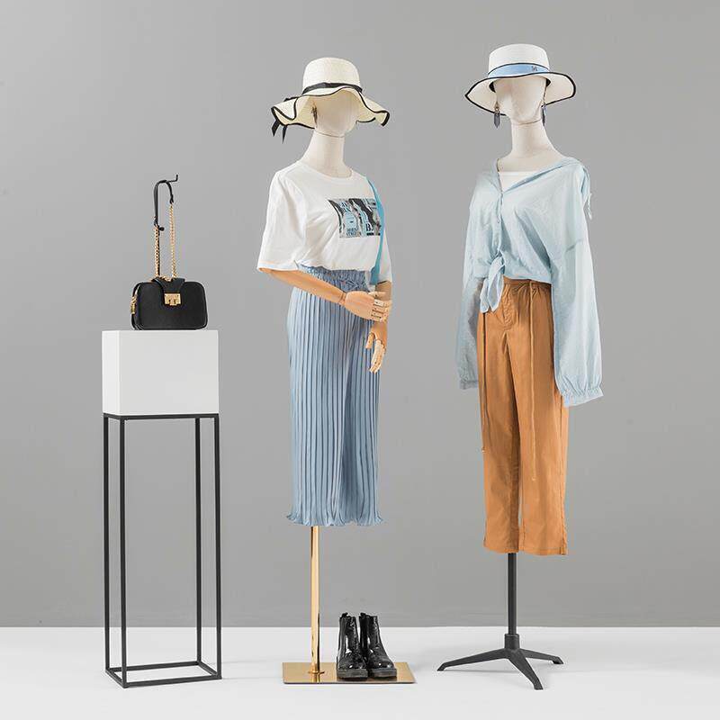 服装店模特服装女半身人台高档金色带头韩版全身道具假人体模特架