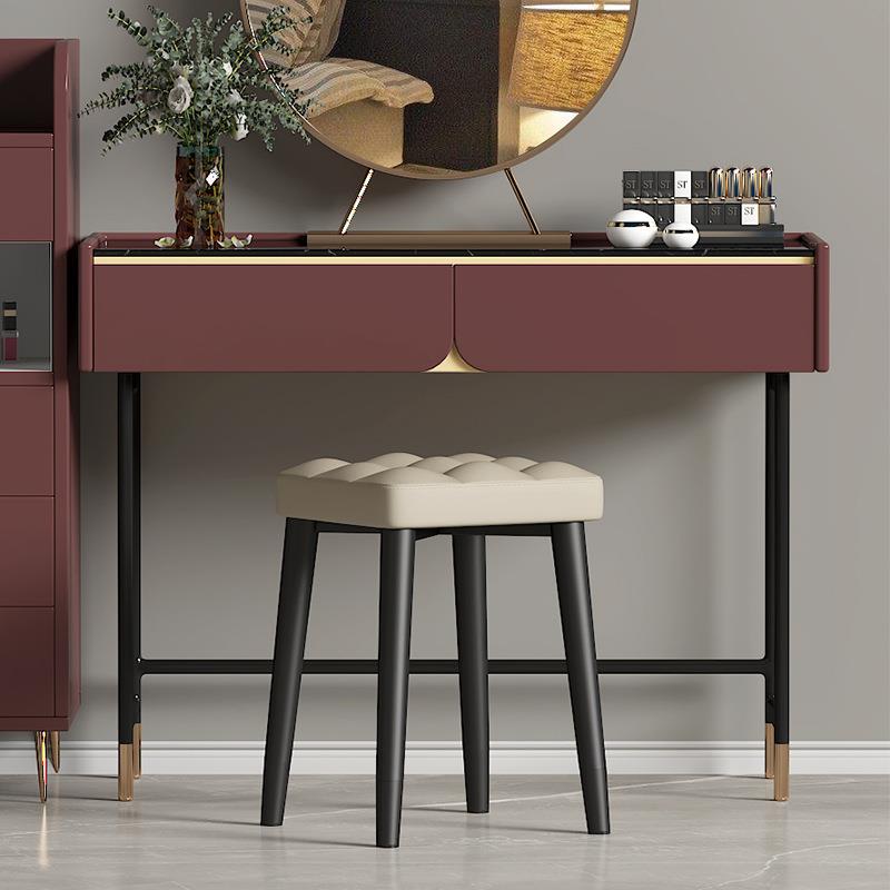 化凳子梳妆椅现RJE子女生卧室梳妆妆台甲凳网红简约代轻奢方美凳