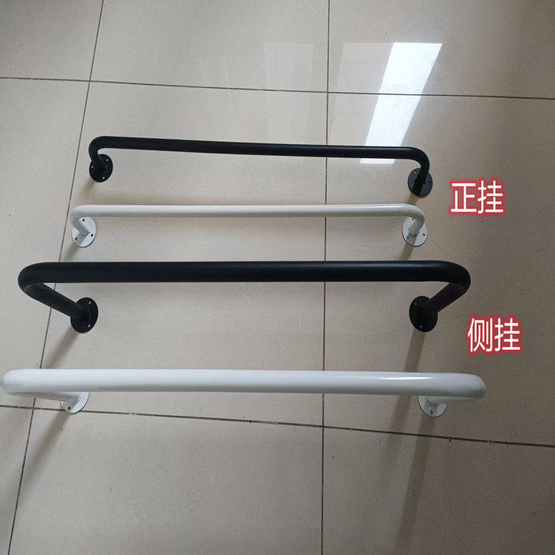 服装店展示架上墙衣服架圆管正挂侧挂男装女装店壁挂式铁艺衣挂架