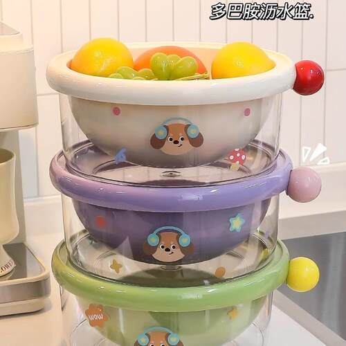 Thickened Water-Dripping Basket Dopamine Vegetable Washing B
