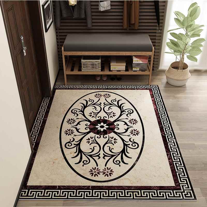 高档皮革v用c地垫子玄关毯欧式入p户门口进门垫门地厅家防滑脚垫