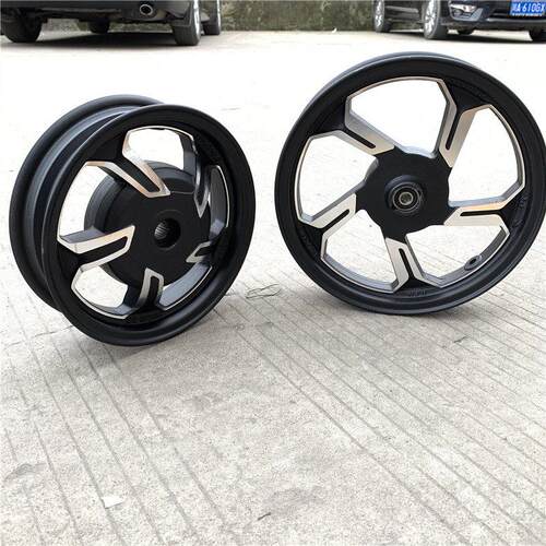 滑板车125轮毂轮圈悠悠UU机车台州滑板车GY6前后轮铝圈铝轮钢圈