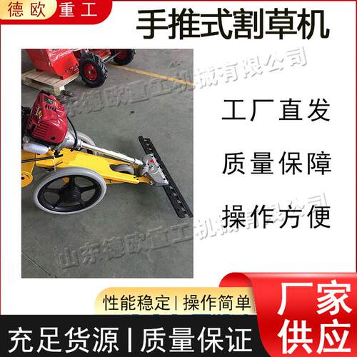 汽油式手推割草机小型园林装饰修剪机便携式牧场杂草收割机