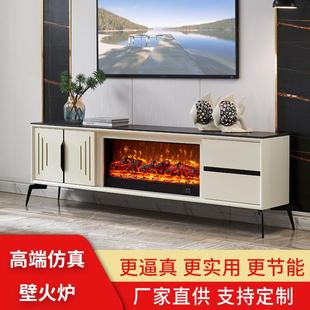 别墅饰岩板取 炉柜电视实木仿真温馨壁炉装 2米简式 约轻奢壁无品牌