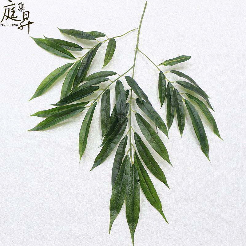 新款直销仿真榕树叶 橘子仿真植物装饰叶子 假树叶 园林工程装饰