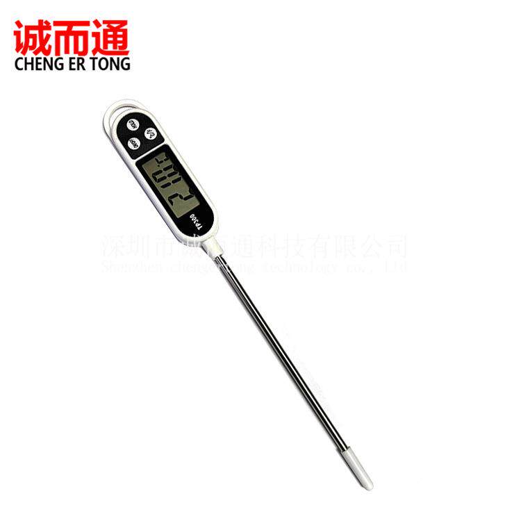 探针式家用食品温度计商用高精度水温计数字显示器烘焙厨房测温仪