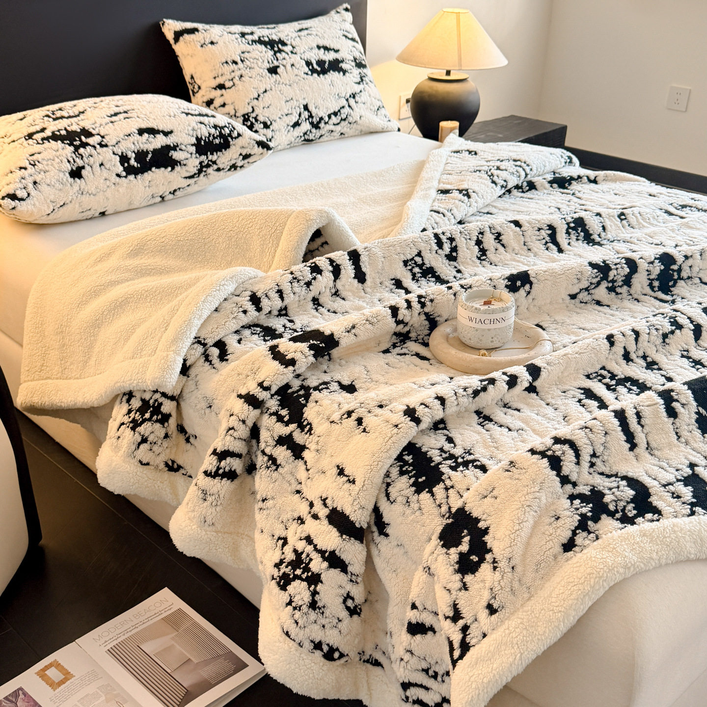 欧式风高级感舒棉绒提花双层毛毯-银河-赫本毛毯午休毯沙发毯,床上用品,休闲毯/毛毯/绒毯,淘宝优惠券,粉丝福利购,淘宝优惠卷