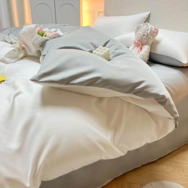 水洗冰丝洛可可系列四件套水洗冰丝被套纯棉床单床笠床上用品