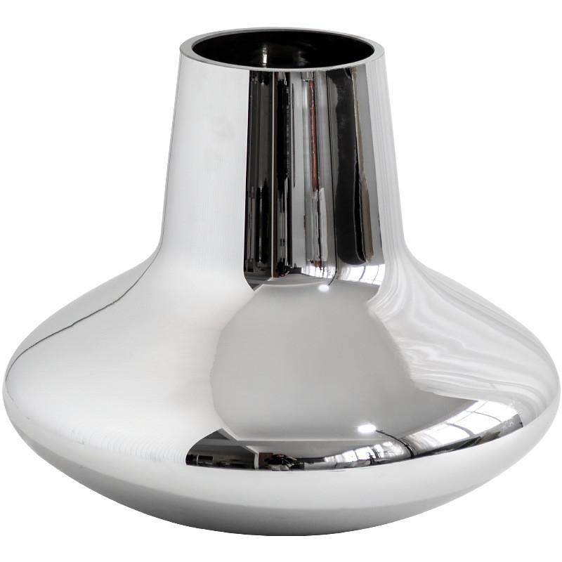 现代简约餐桌电镀银色玻璃花瓶摆件客厅轻奢插花高级感装饰品,家居饰品,花瓶,淘宝优惠券,粉丝福利购,淘宝优惠卷