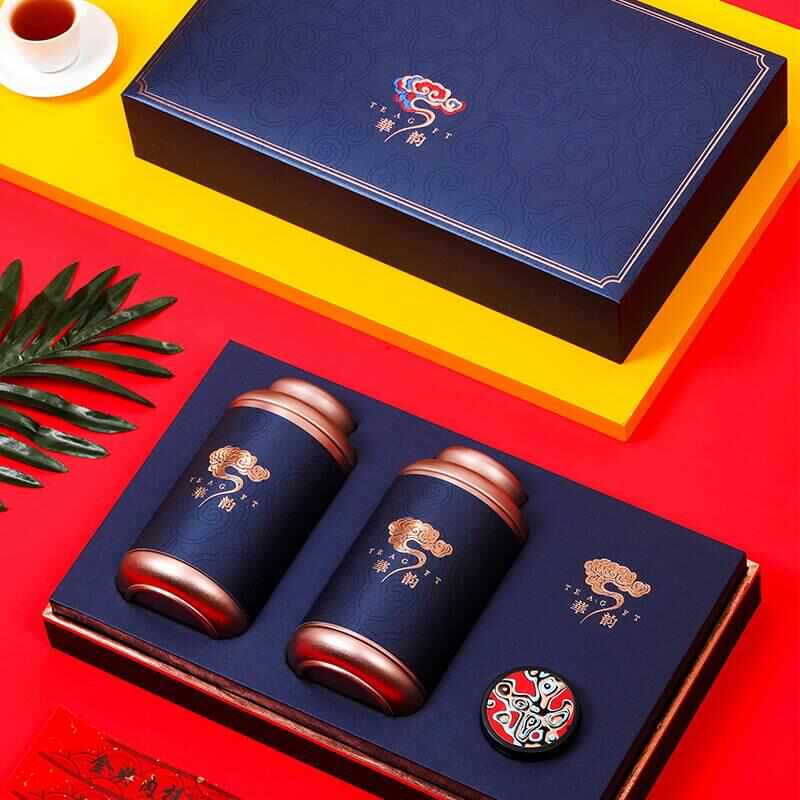 高档纸盒金骏眉包装礼品盒简易铁罐通用空盒高档茶叶罐存茶罐定制