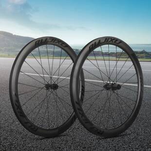 锐杰逊700C公路碟刹自行车轮组碳纤维框高50/60mm36T