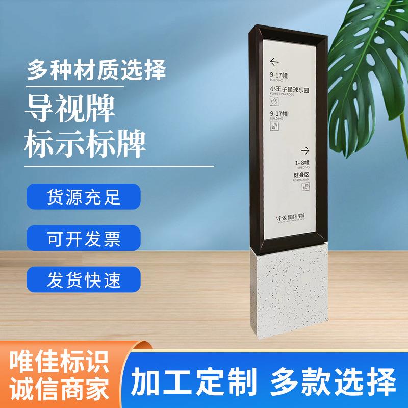 精神堡垒户外房地产落地指示牌 景区商场小区标识标牌导视牌制作