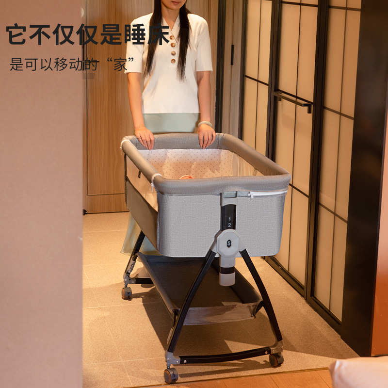 婴儿车床两用一体0一3岁1到6个月2睡觉45多功能可折叠床可移动1