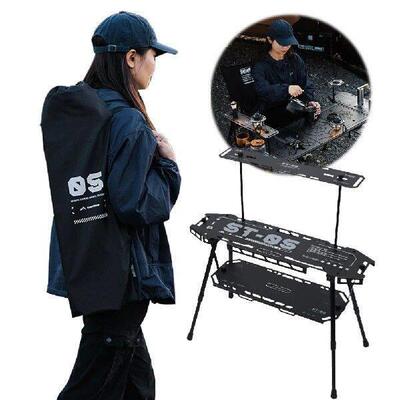 Outdoor Folding IGT Camping Table w/Adjustable Height