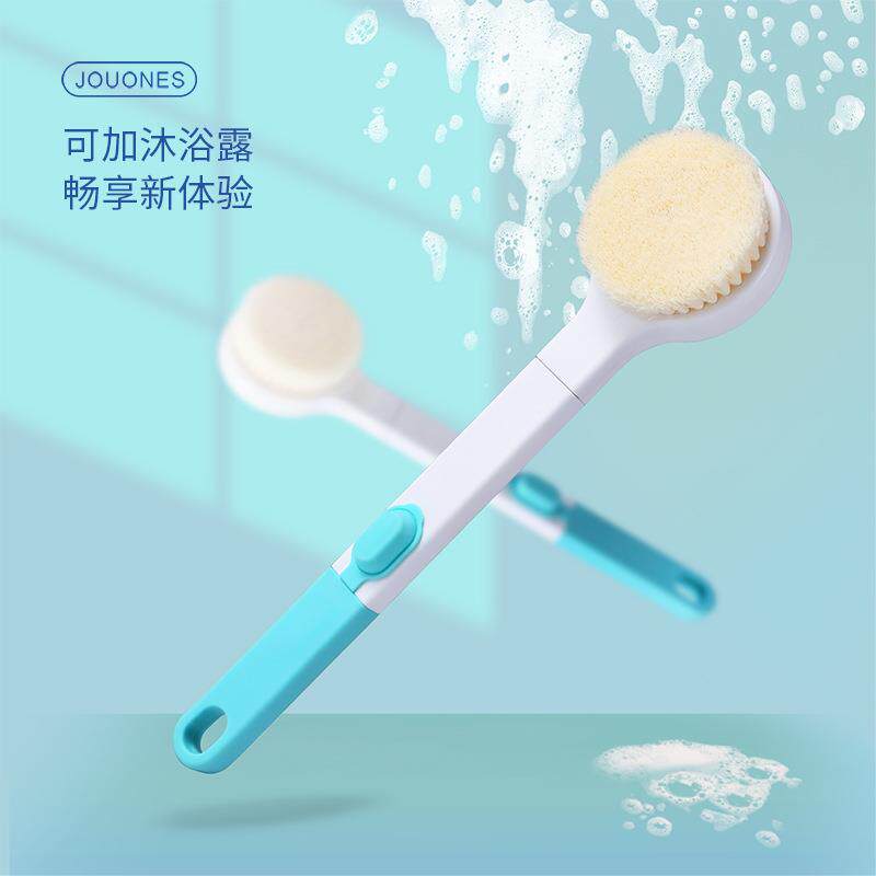洗澡刷沐浴搓背洗浴用品硅胶浴擦浴刷长柄软毛刷清洁巾搓澡器