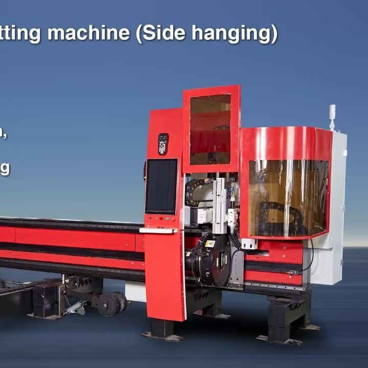 B16免画图三维侧挂上料激光切管机重型大型管半自动上料机