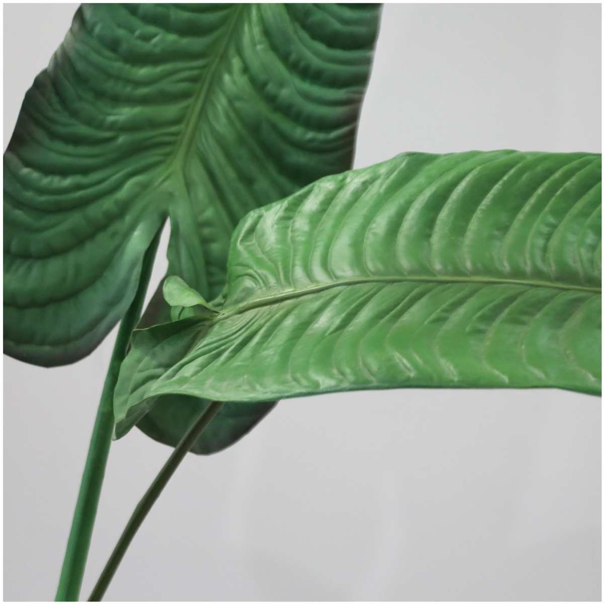 外贸仿真树叶 大号PU喜利叶室内景观绿植景观绿植叶片批发