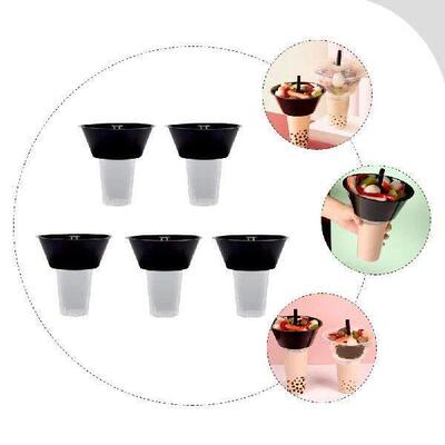 5 Sets Drink Cup Versatile Convenient Milk Tea Hot Pot