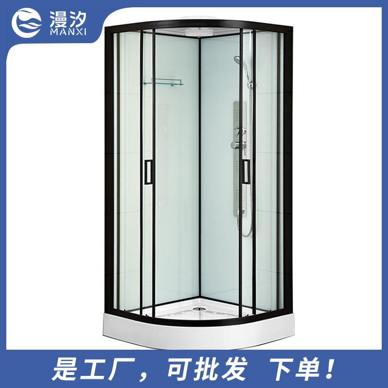 淋浴房干湿分离整体卫生间沐浴房钢化玻璃家用宾馆酒店用淋浴间