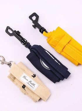 帆布奶茶杯套定制咖啡杯套印图案隔热防烫手提时尚折叠杯飲料提袋