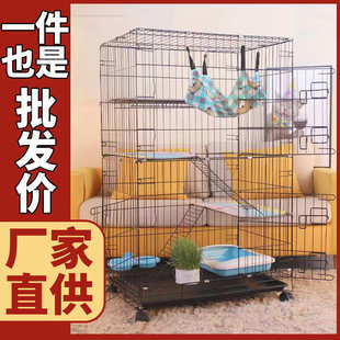批发代发双层猫咪别墅 猫笼厂家直供铁丝宠物笼子 猫笼子