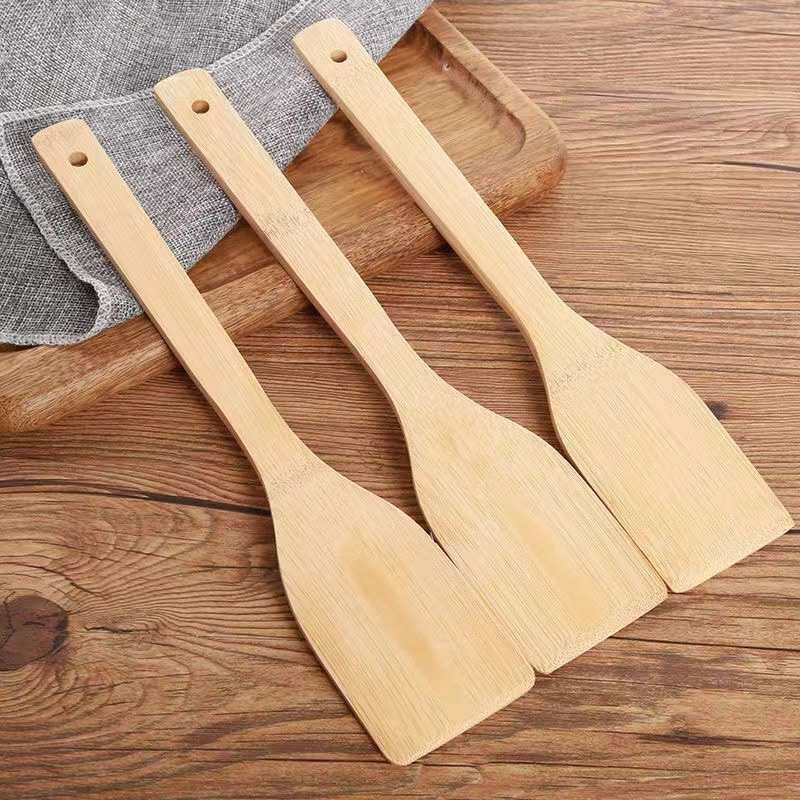 不粘锅用漆无专用铲子锅铲家用小厨房铲方摆地摊30cm长柄竹炒菜