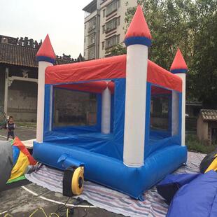 优惠直销蓝色城堡加长加厚幼儿园亲子室内外玩具充气娱乐气模