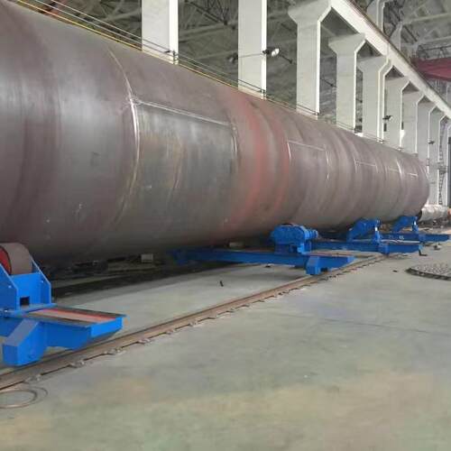 无锡乐一组队式滚轮架4-12组可调变频驱动重型钢构加工设备