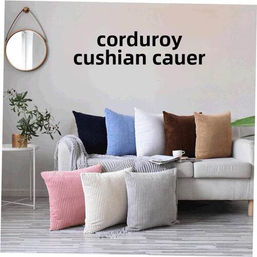 Nordic sofa pillow cushion cover corduroy striped pillowcase