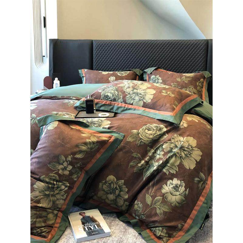 长绒棉美式81床上用品全四被套床单件套贡缎复古印花奢棉.100支轻,床上用品,床品套件/四件套/多件套,淘宝优惠券,粉丝福利购,淘宝优惠卷