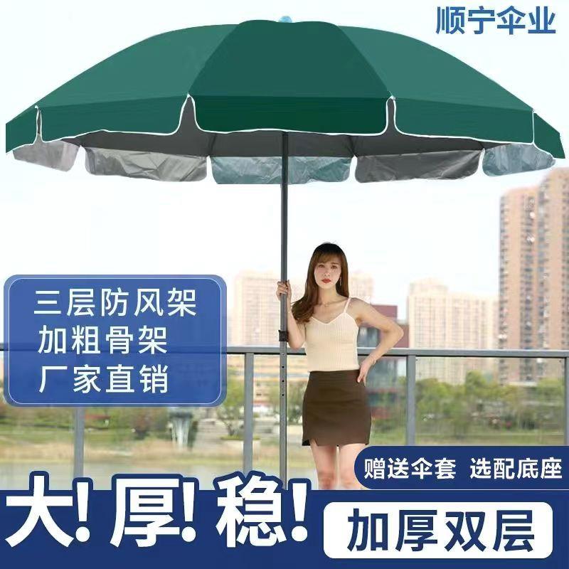 户外遮阳伞大号太阳伞做生意摆摊伞防晒庭院圆形伞大型商用庭院伞