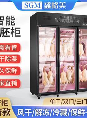 盛格美烤鸭晾胚柜自动风干除湿解冻保鲜风干机烧腊晾鸭商用展示柜