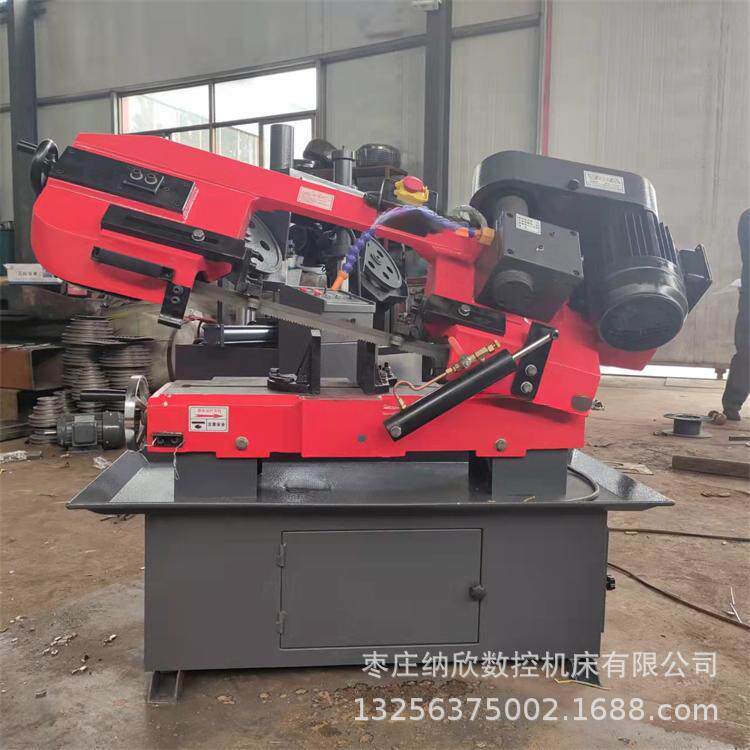 角度小型锯床BS712金属带锯床小型金属带锯床可锯切45度