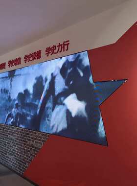 龙年大促宣绒布uv打印无缝壁画大型展馆展厅装修形象背景墙布制作