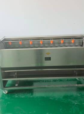 工业商用木薯胡萝卜毛刷清洗机   不锈钢土豆毛辊金刚砂去皮机