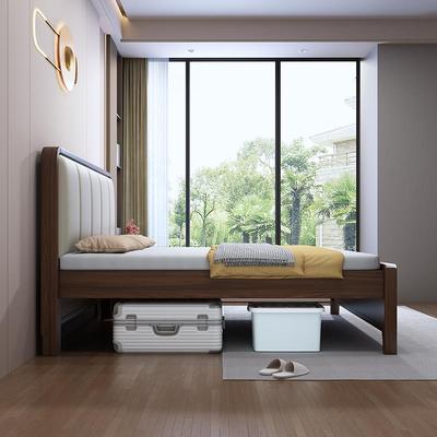 软靠全实木悬空气压高脚床离地60cm小户型齐边床1.8米大床双人床