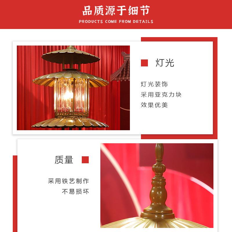 布灯新款中式婚庆URU道具仿汉古宫灯路引婚礼现场置发光水晶吊唐