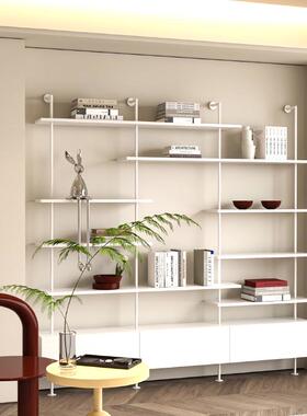 简书架收纳实木展示架隔断极书柜靠墙简易架可调一体式创意节多层