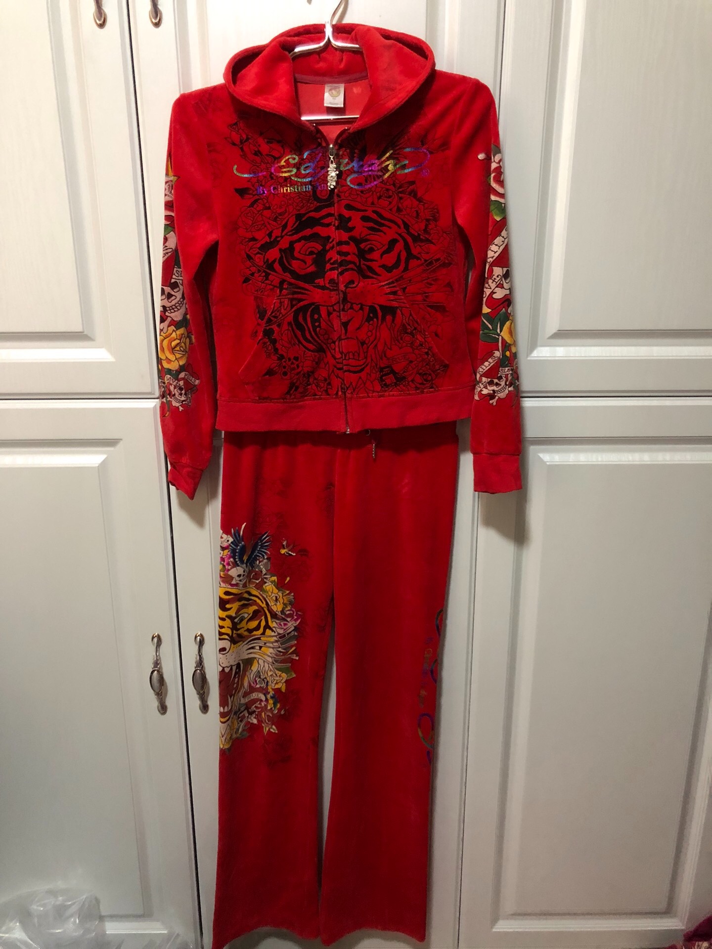 thumbnail for Edhardy suit size s red