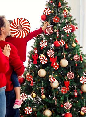 24-piece Candy Cane Candy Christmas Decoration Christmas