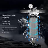 316不锈钢预过滤家庭沉淀物农村自来水井水大流量水过滤全屋净水