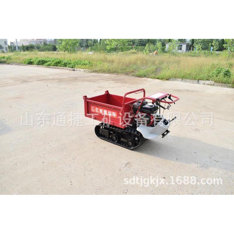 果园运输车 农用自卸搬运车 手扶履带式搬运车蔬菜水果大棚运输车