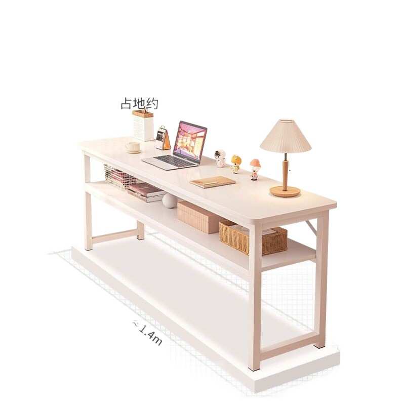 女生卧室长条桌书桌家用简易出租屋靠窗长桌子工作台阳台窄电脑桌