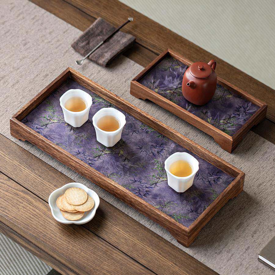 胡桃木壶承茶盘茶席套装复古干泡台茶壶托盘茶具收纳盘