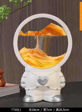 正品帆风帆船流沙画摆件创一意沙漏客厅办礼公顺室装饰品纪念品毕