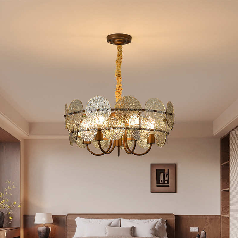 复古高级感大厅民宿餐厅酒店别墅酒店客厅餐厅包厢包间前台小吊灯